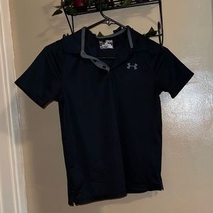 Under Armour polo. size Youth Medium. only worn once, in perfect condition!!